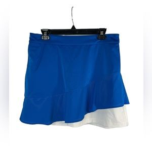 Lady Hagen  blue and white golf tennis pickleball athletic skirt/skort‎ size 10